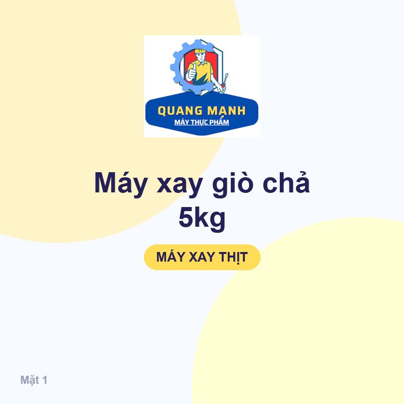 Máy xay giò chả 5kg
