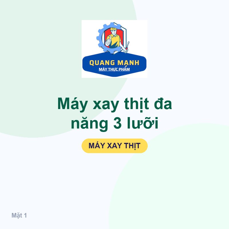 Máy xay thịt đa năng 3 lưỡi