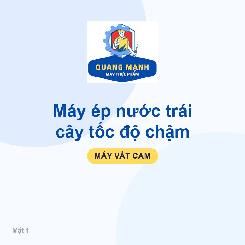 Máy ép nước trái cây tốc độ chậm