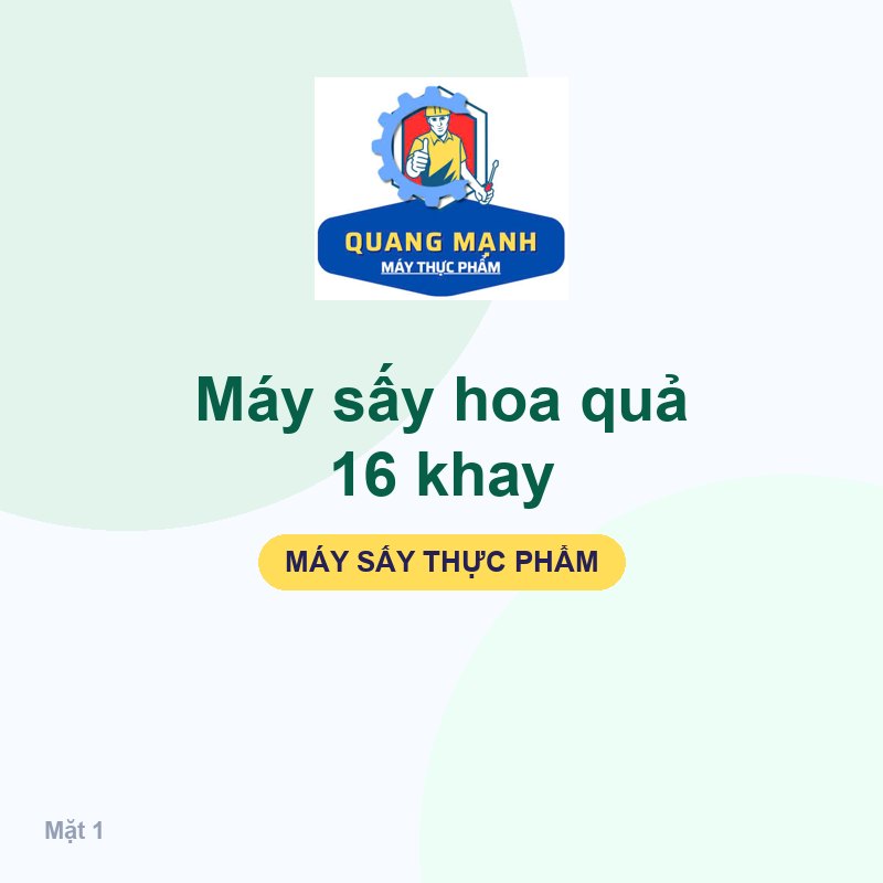 Máy sấy hoa quả 16 khay