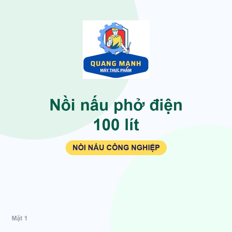 Nồi nấu phở điện 100 lít