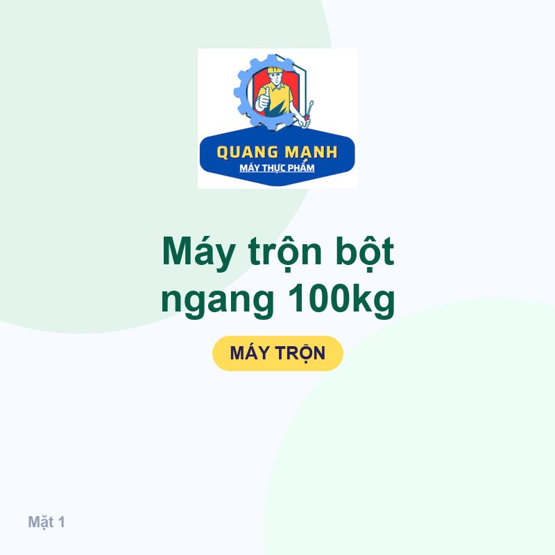 Máy trộn bột ngang 100kg