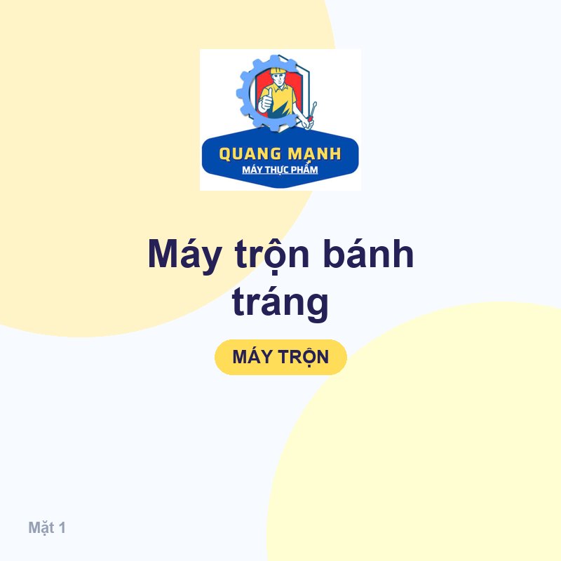 Máy trộn bánh tráng
