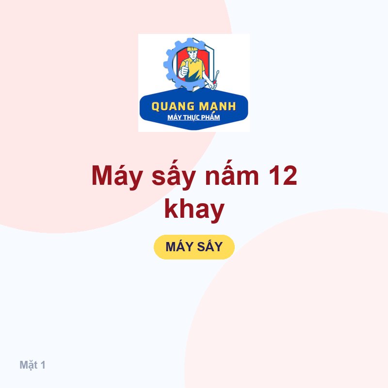 Máy sấy nấm 12 khay
