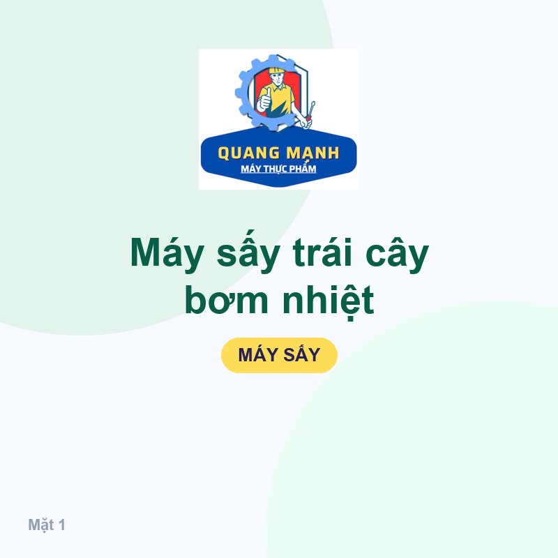 Máy sấy trái cây bơm nhiệt