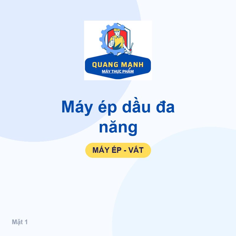 Máy ép dầu đa năng