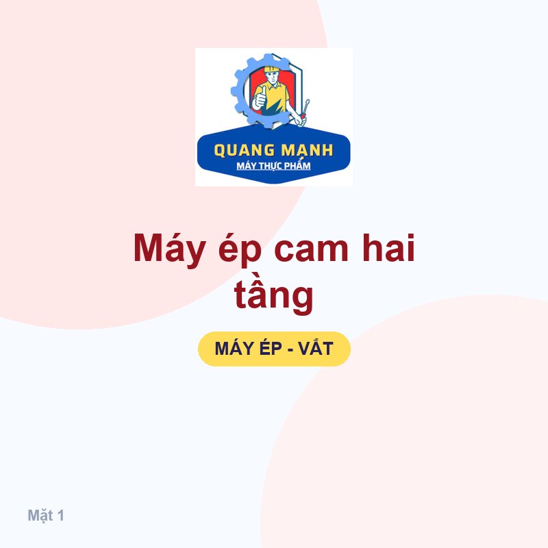 Máy ép cam hai tầng