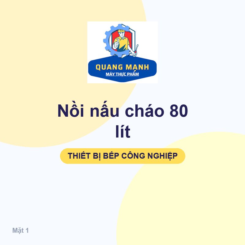 Nồi nấu cháo 80 lít