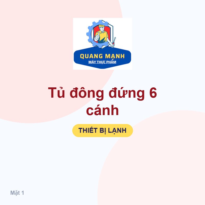 Tủ đông đứng 6 cánh
