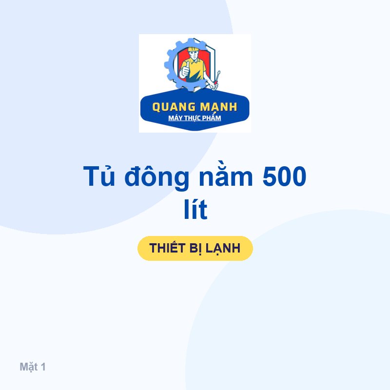 Tủ đông nằm 500 lít