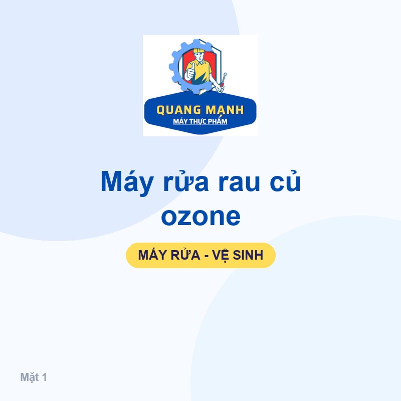 Máy rửa rau củ ozone