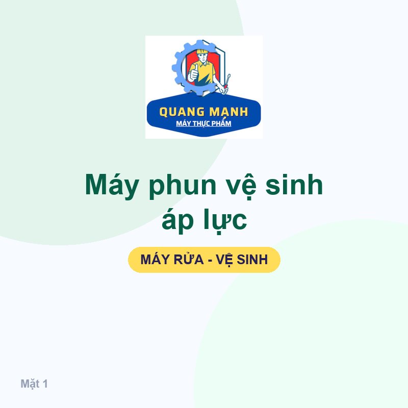 Máy phun vệ sinh áp lực