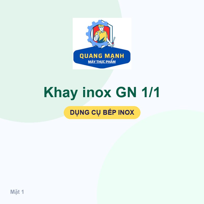Khay inox GN 1/1