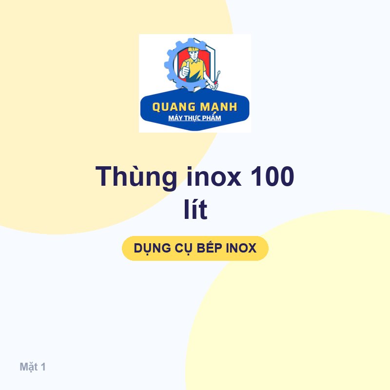 Thùng inox 100 lít