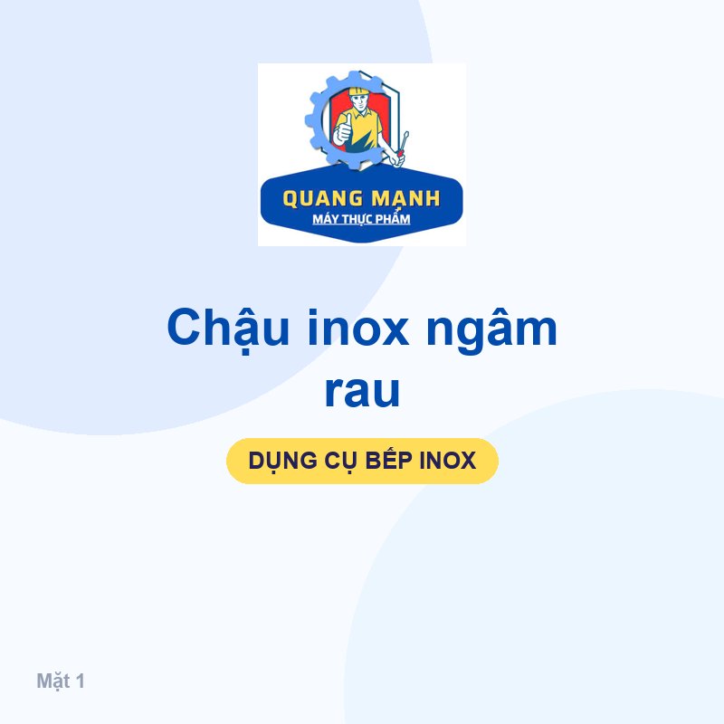 Chậu inox ngâm rau