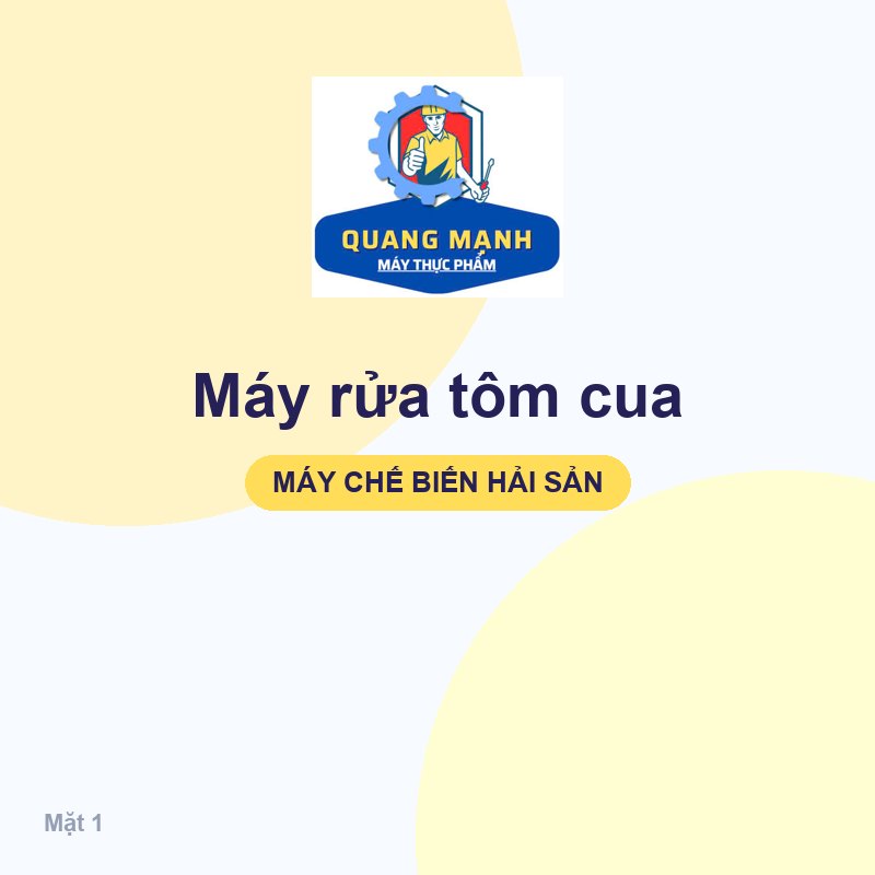 Máy rửa tôm cua